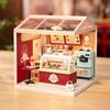 Robotime DIY Miniature House Kit Dollhouse Model Building Craft Kit Birthday Creative Gifts for Adults Kids Fresh Flower Shop