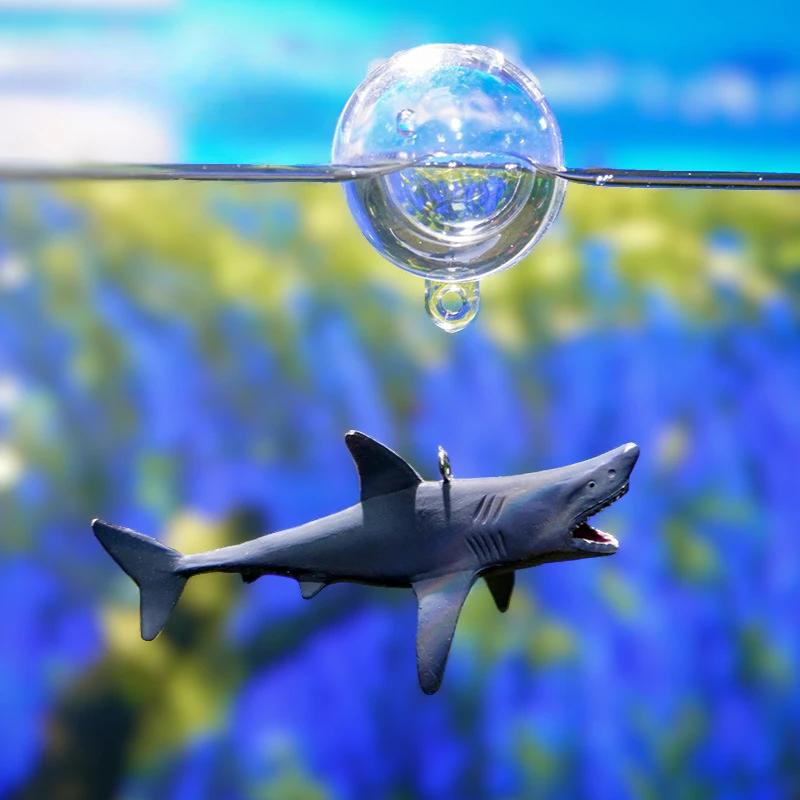 1 Set Fish Tank Shark Decoration Floating Ocean Aquarium Ornament Decorations Aquascape Shark Figurine Decor Fish Tank Craft