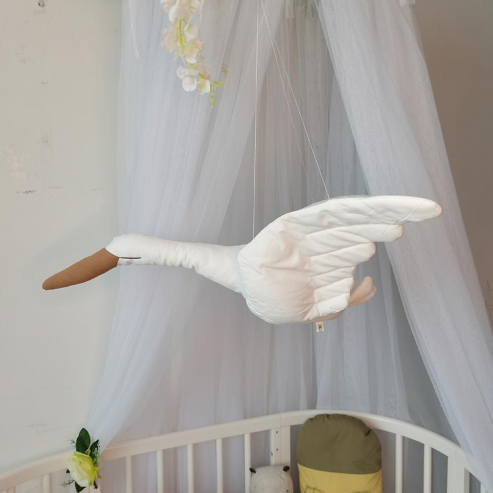 Big Cartoon Swan Hanging Flying Goose Stuffed Duck Toy Bedroon Baby Room Newborn Swan Ornaments Swan Toy Birthday Gifts for Kids