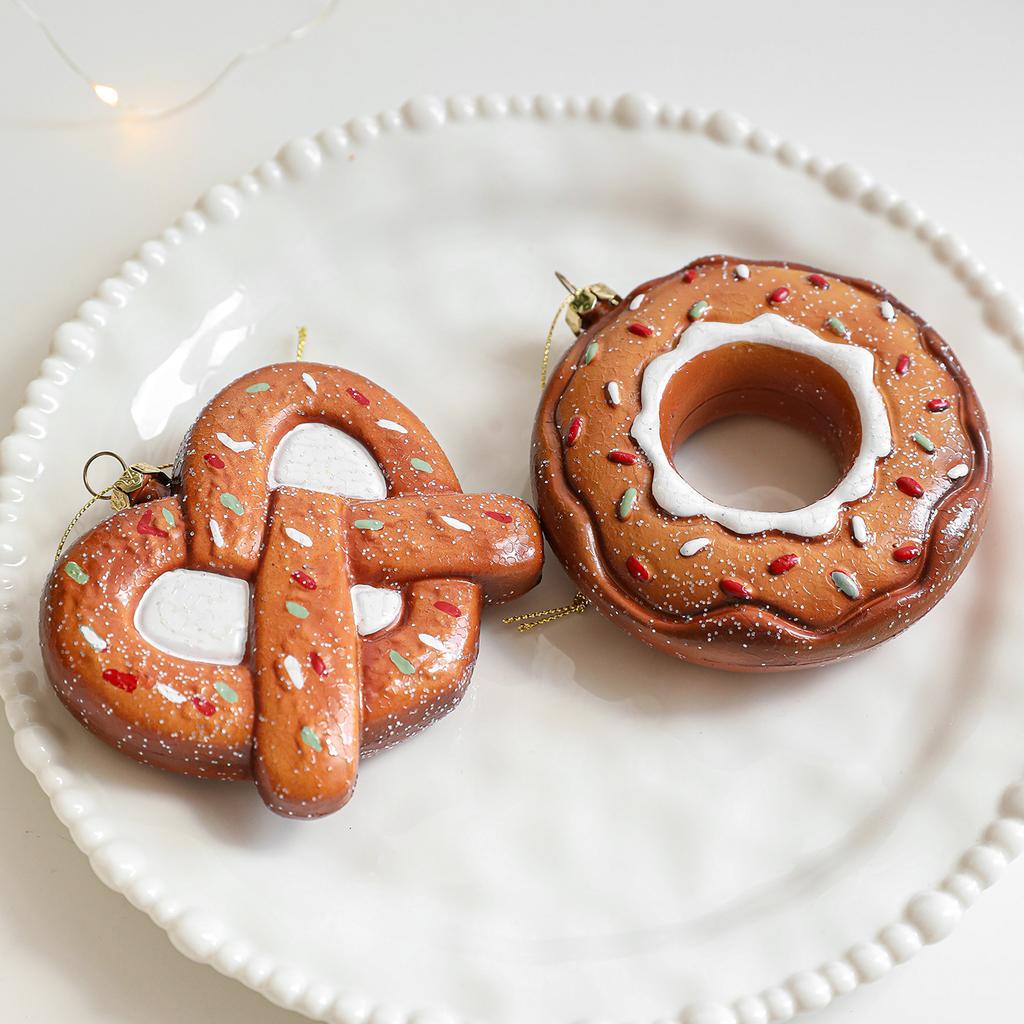 Gingerbread Man Christmas Tree Hanging Ornament Plastic Cute Holiday Pendant For Kids And Adults Home Table Mantel Party Decor