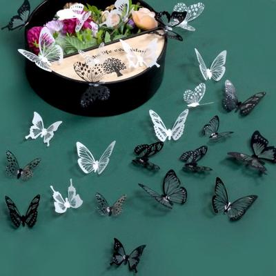 Exquisite Wall Art Stickers Realistic Decorative Lightweight Multi-purpose Butterfly Shape