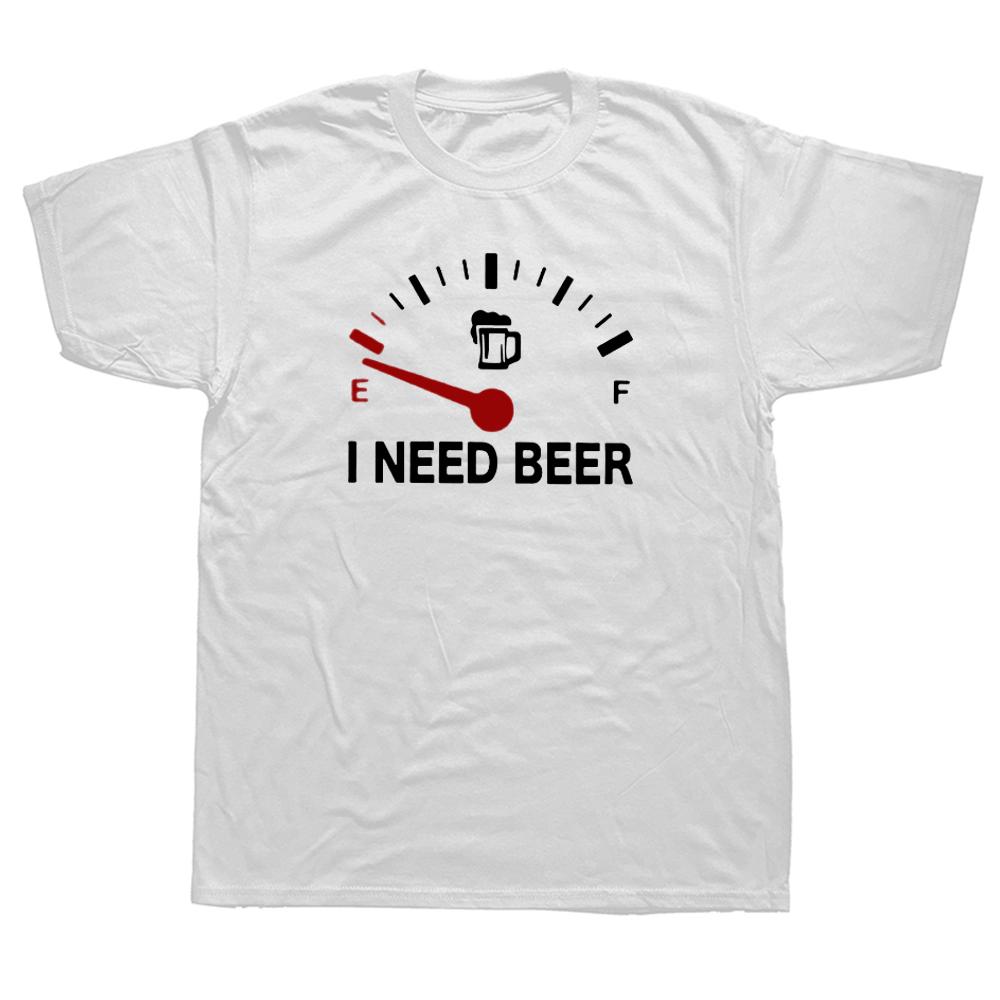 Low Battery Need Beer TShirt Unisex Fashion Cool Loose Graphic TShirts Streetwear Short Sleeve Harajuku Hip Hop Camisetas Tops 4XL