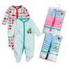 Newborn Long Sleeve Harem Rompers with Feet - Spring/Summer Crawling Baby Clothes