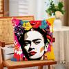 Moderne FFridaS KKahlo Kissenbezüge für Schlafzimmer Wohnzimmer Sofa Heimdekoration Polyester Kissenhülle mit Reißverschluss