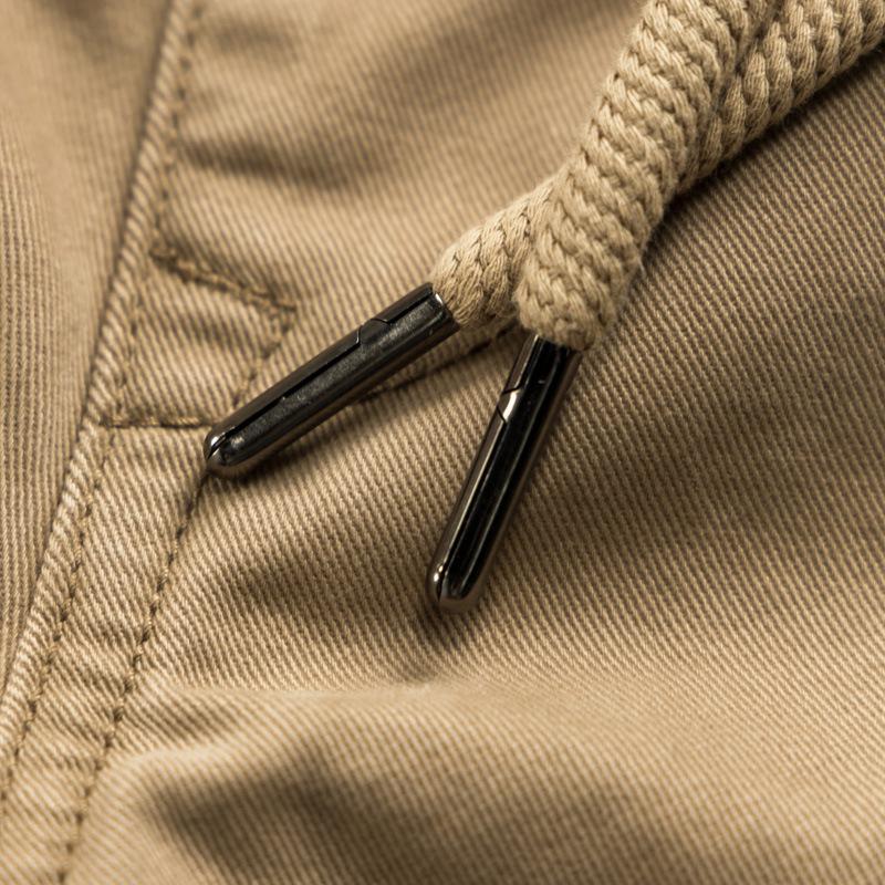 Men's Retro Straight-Leg Canvas Chino Pants - Casual Loose Fit Workwear Trousers