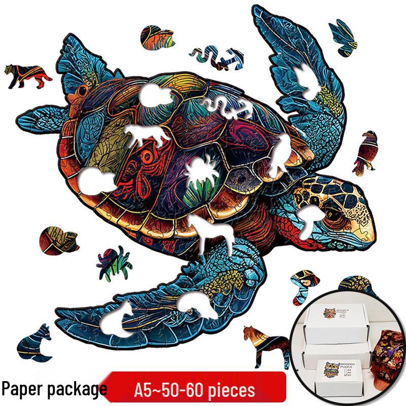 Irregular Animal Dog Penguin Wooden Puzzle in Stock
