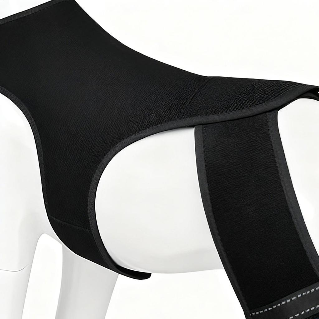 Dog Knee Braces for Back Leg Adjustable Knee Sleeve with 4 Metal Stabilizers Rear Leg Support for Hiking Exercise Outdoor