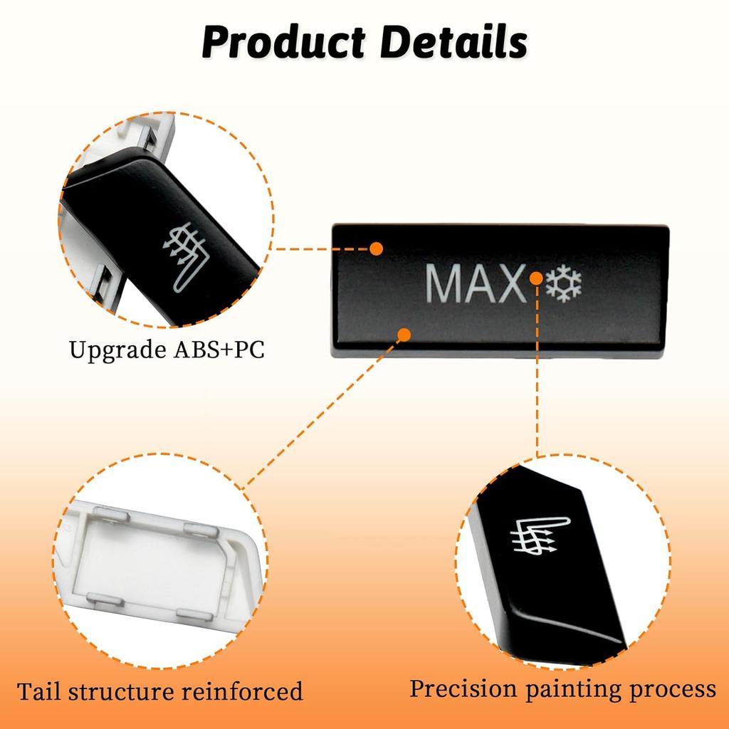 12PCS A/C and Heater Climate Control Button Repair Kit Fit for BMW 5/6/7/X5/X6 Series F07 F10/F06 F12 F13/F01 F02 520 528 530 535 550 640 650 750