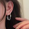 Rabbit Carrot Single One-Piece Earbone Double Earrings Women'S Niche Design Ear Buckle Personality Retro Advanced