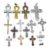 2pcs Big Cross Pendant For Necklace Making Keychain Making Diy Handmade Craft