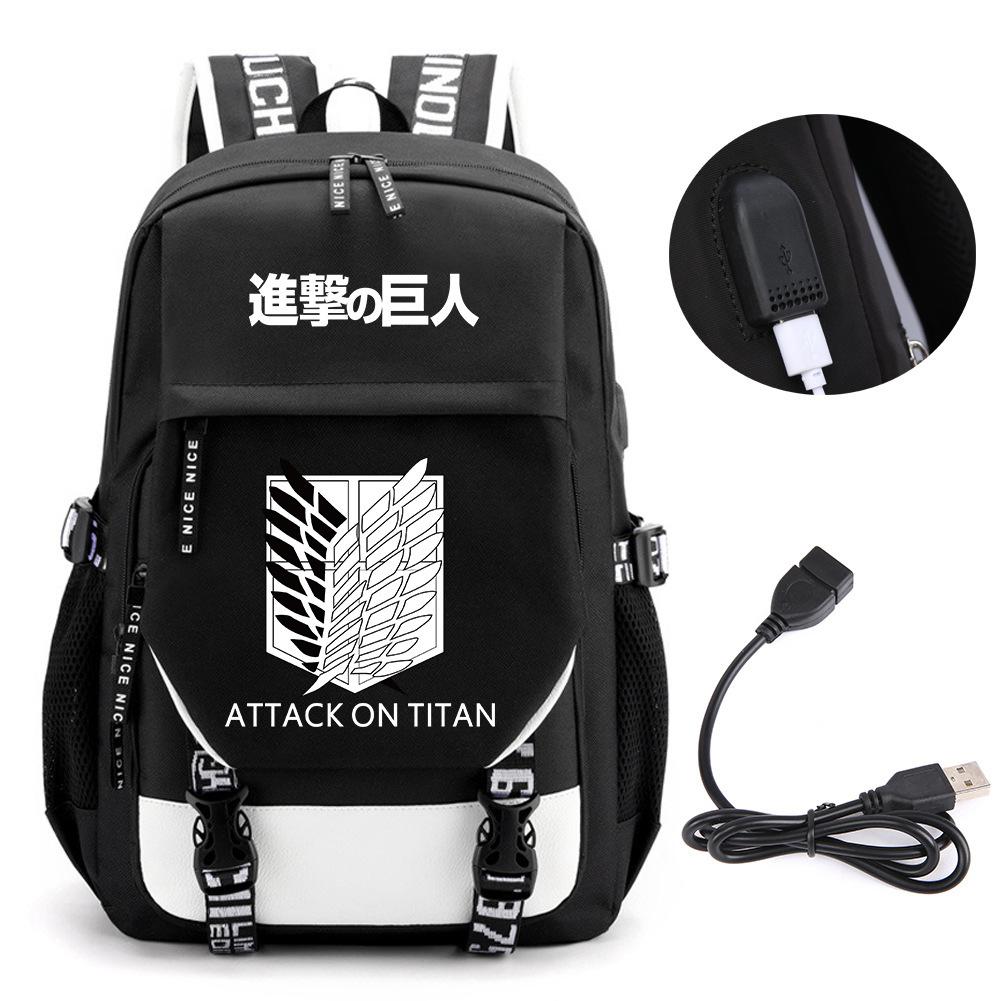 Animation Peripheral Student School Bag Large Capacity Computer Bag Outdoor Backpack