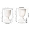 2pcs Wedding Pedestal Style Plastic Containers Flowerpot Roman Flower Vase  Flower Arrangement