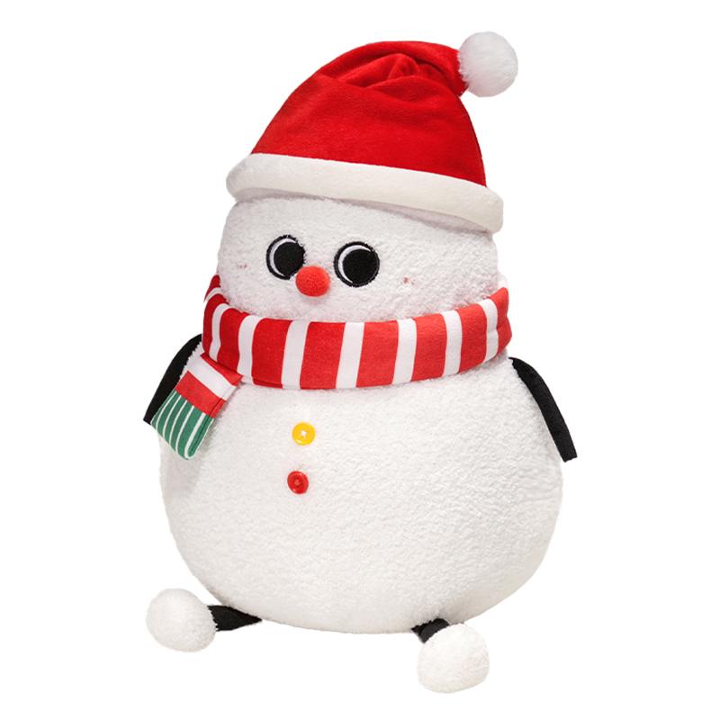 Cute Santa Claus & Elk Snowman Christmas Tree Plush Toys Stuffed Animal Doll Pillow Xmas Gifts for Children Kids Home Decoration