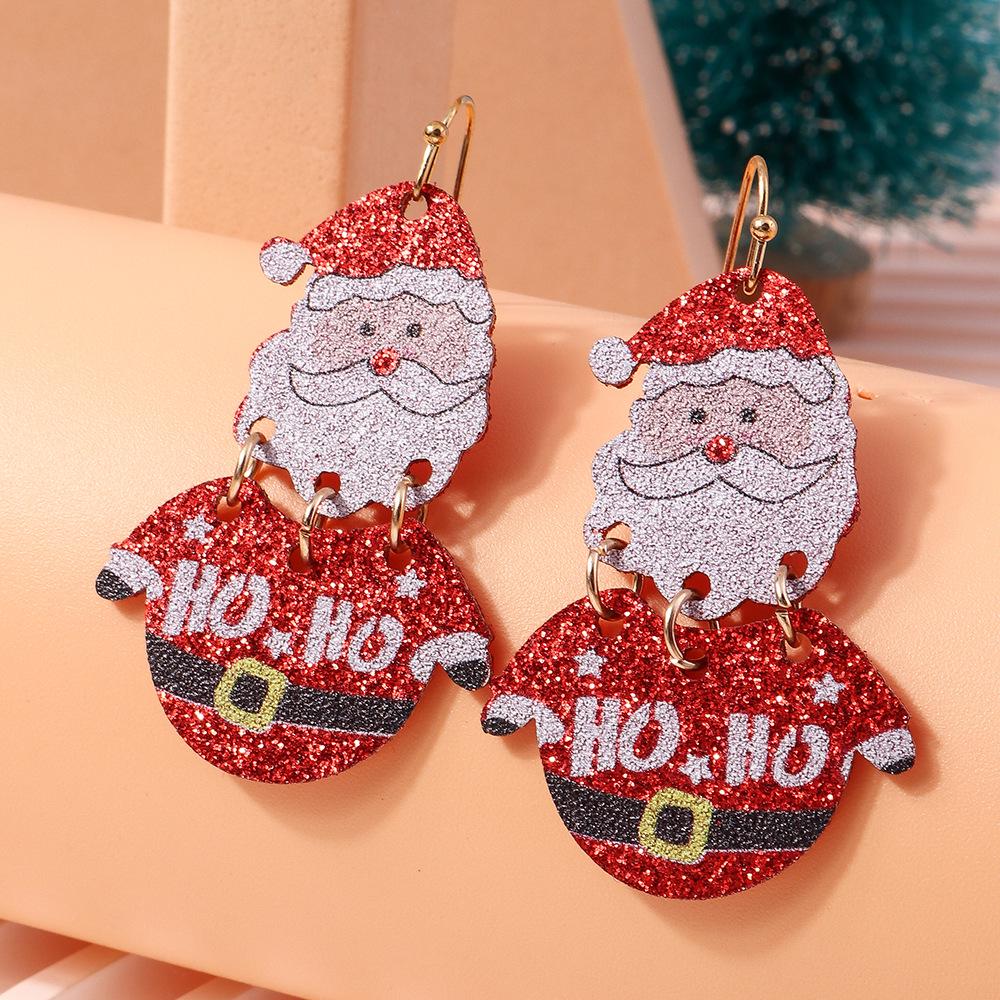 2024 Colorful Christmas Tree Felt Earrings - European & American Design