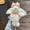 Plush Princess Dress Long-Eared Rabbit Keychain