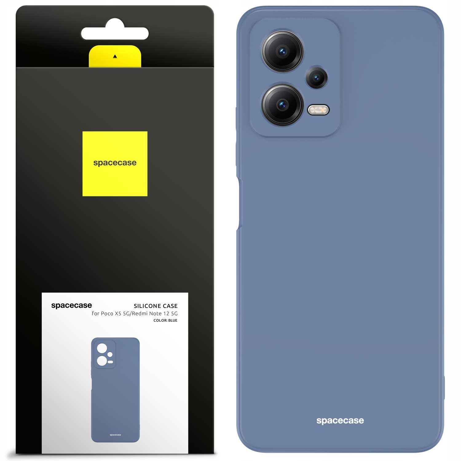 Sc Custodia in Silicone Poco X5 5G/Redmi Note 12 5G Blu