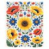 Flannel Blanket-Soft Lightweight All-season Bright Floral Baby Blanket Soft Cozy for Toddlers Kids Bedding
