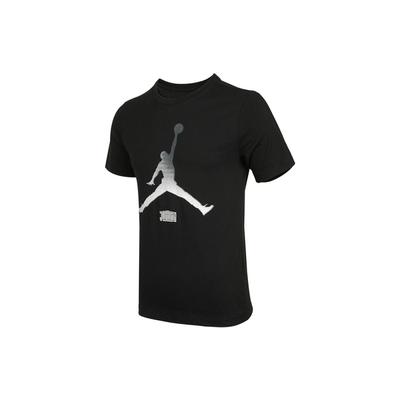 Jumpman Teecrew Lässig Atmungsaktiv Bedruckt Kurzarm T-Shirt Herren Tops Schwarz DO8905-010