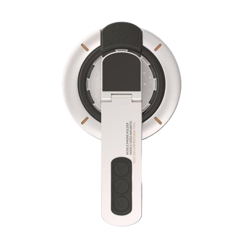Mechanical Fidget Phone Stand Magnet Ring Holder With Click Sound Double Sided Magnetic Mount 360 Swivel Grip For Magsafe Case
