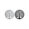 Metal Wall Decoration - DKD Home Decor - 40x40 Cm - White and Black - Round Shape - Originality