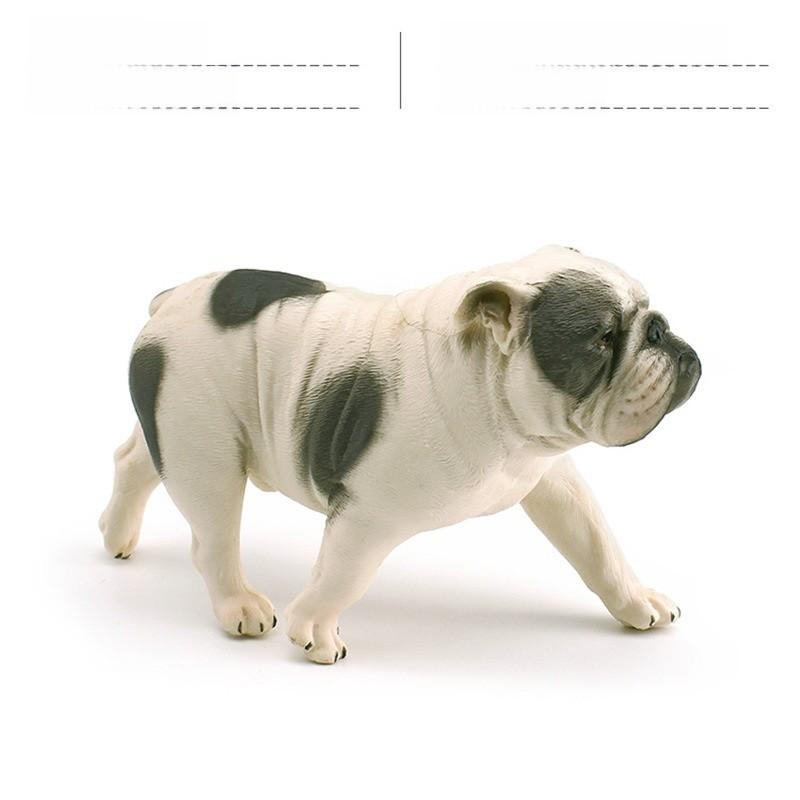 Miniature Bulldog Figurine Pvc Realistic Toy For Home Office Desk Decor