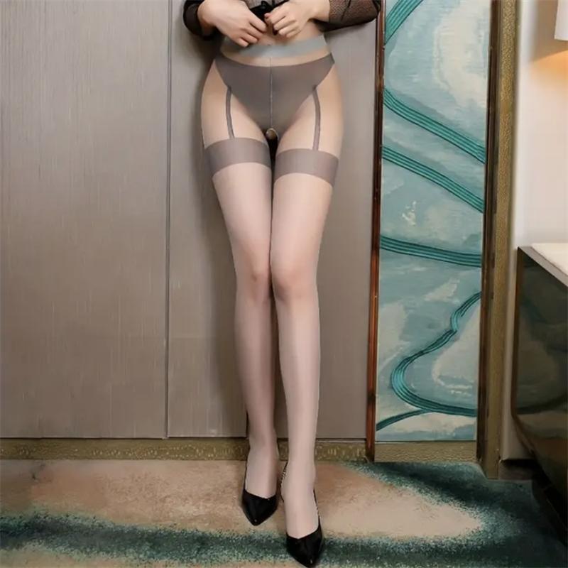 Sexy Neue 5D Atmungsaktive Strumpfhosen Offene Transparente Ouvert Frauen Strumpfhosen Ultra-dünne Nylon Strumpfhosen Stretchy Strümpfe Weibliche Mädchen