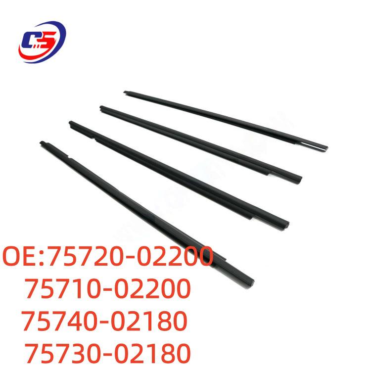 Car Window Seal Strip 75730-02180 for Toyota Corolla Front Left, Front Right, Rear Left, Rear Right
