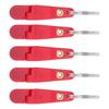 10Pcs Heavy Tension Snap Release Clip Fishing Trolling Padded Release Clip with Key Ring for Planer Board Kite Red
