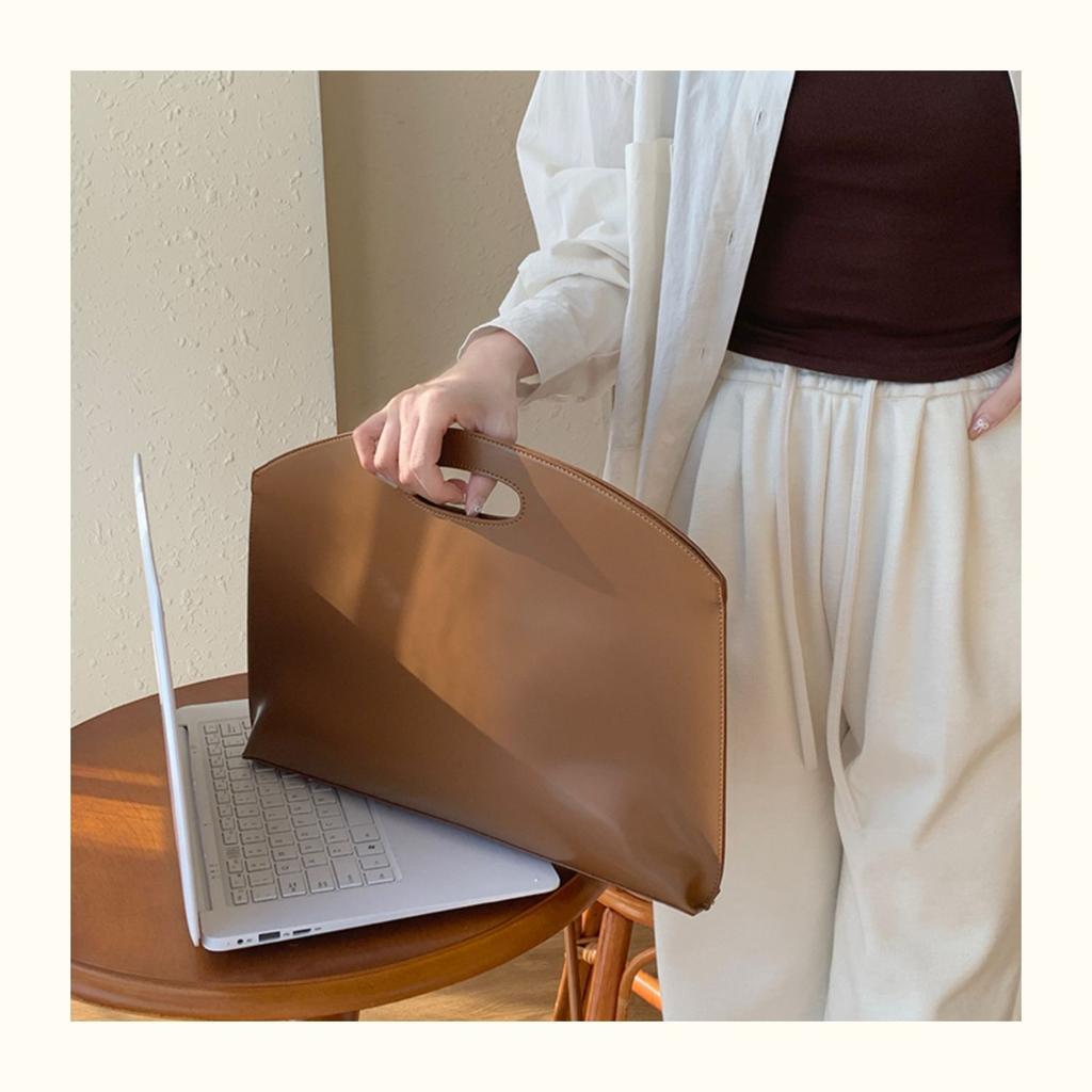 Niche Design Portable Laptop Protective Case Computer Bag Office Worker Business Commuting Simple Briefcase Women