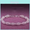 Eleganti Regali di Gioielli Bracciali da Donna con Strass Scintillanti e Bracciali Vuoti