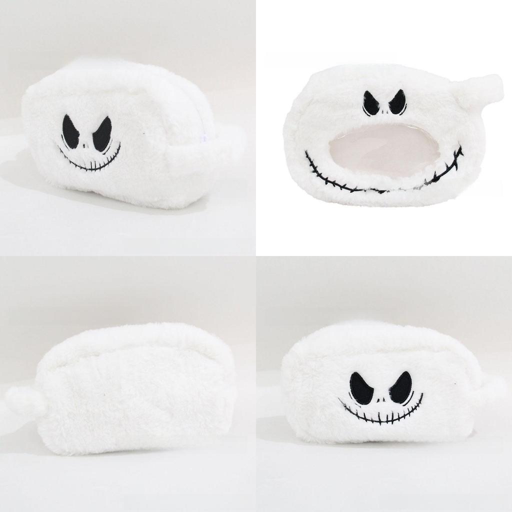 Jack Halloween Plush Makeup Bag With Zipper Storage For Students And Daily Use