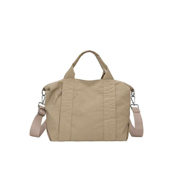 Solid Color Handbag Women's Large Capacity Lightweight Tote Bag Commuter Shoulder Crossbody Bag