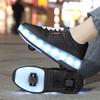 2 Wheel Roller Skates for Boys and Girls Inline Skate Shoes 2 in 1 Removable Pulley Skate Skating Children's Ice Skating Shoes