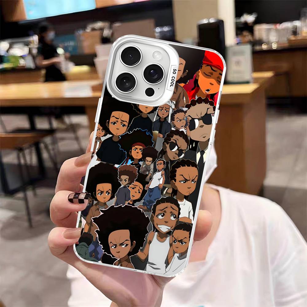 Cartoon The Boondocks Phone Cases For IPhone 17 16 15 14 13 12 11 Plus Pro Max Pro Color Matte Cover