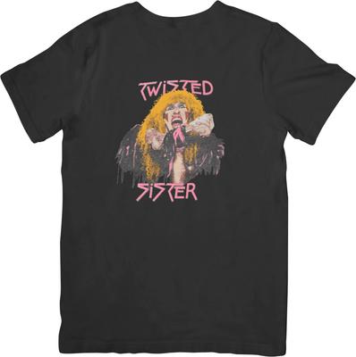 Twisted Sister Μουσική Unisex Εφαρμογή για Άνδρες & Γυναίκες Ποιοτικό Βαμβακερό T-Shirt Μαύρο