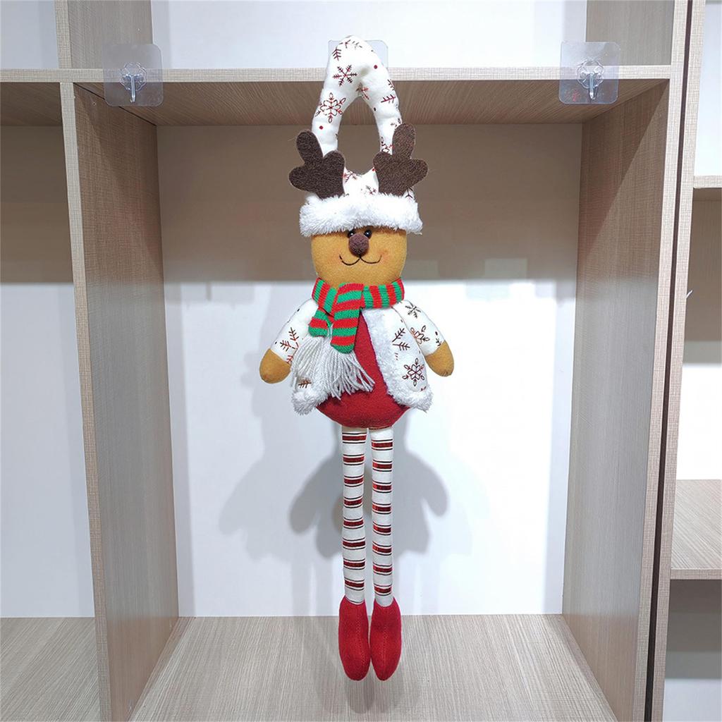 Christmas Door Hanging Ornament Long Leg Doll Hanging Decoration For Tree Holiday Party Decoration Indoor and Outdoor