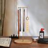 Chinese Zodiac Brush Pen Holder with Beechwood Base Calligraphy Rest Ink Hanger 12 Hooks Writing Brush Holder School Stationery