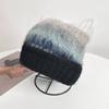 Gradient Striped Bucket Hat Colored Women Beanie Hat Casual Woolen Knitted Hat  Ladies