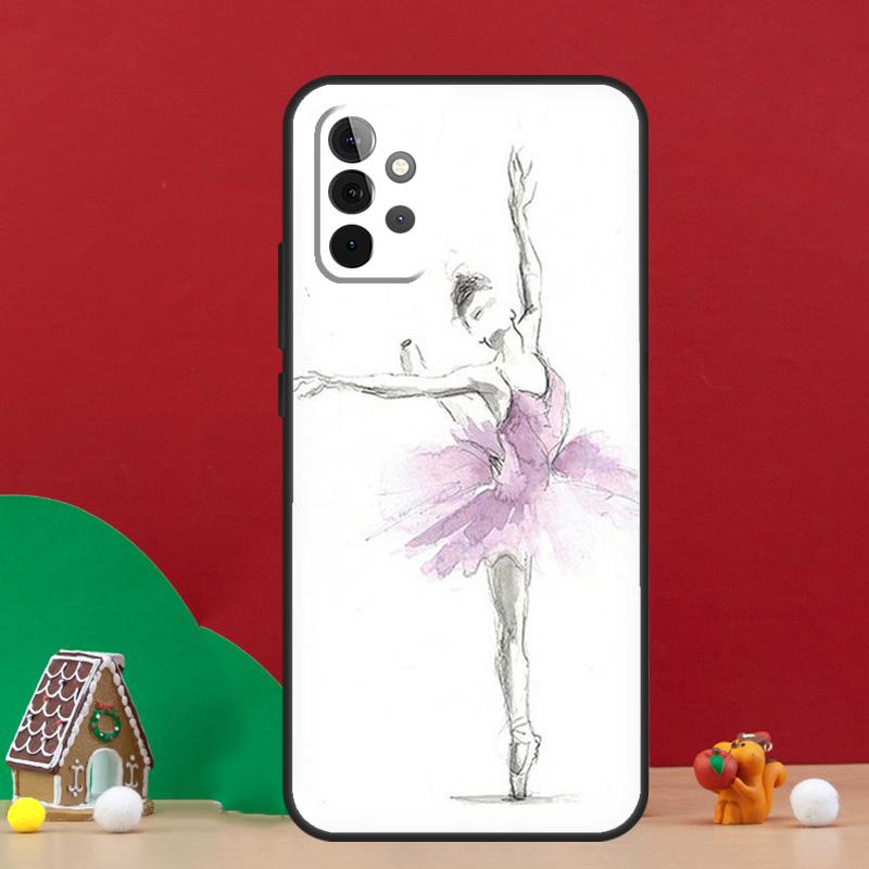 Ballerina Ballett Tanz Mädchen Hülle Für Samsung Galaxy A17 A06 A16 A56 A36 A54 A34 A14 A52 A32 A13 A23 A33 A53 A15 A35 A55
