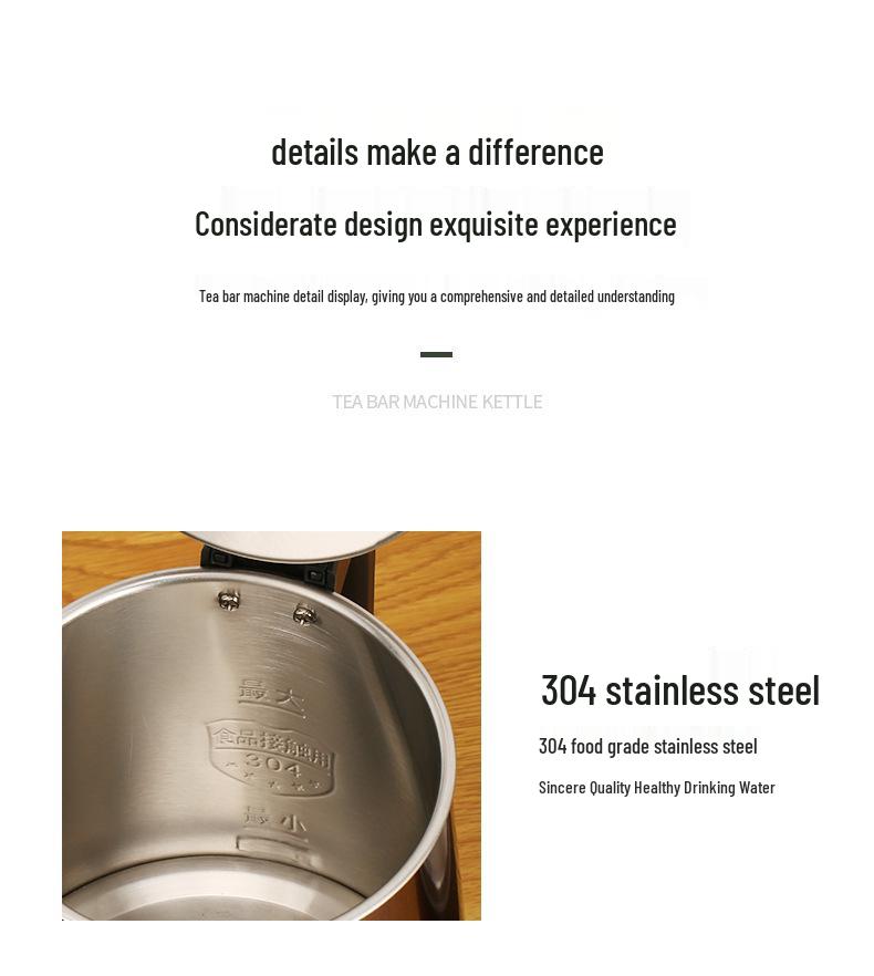 Universal Stainless Steel Electric Tea Kettle and Dispenser with Stove Function