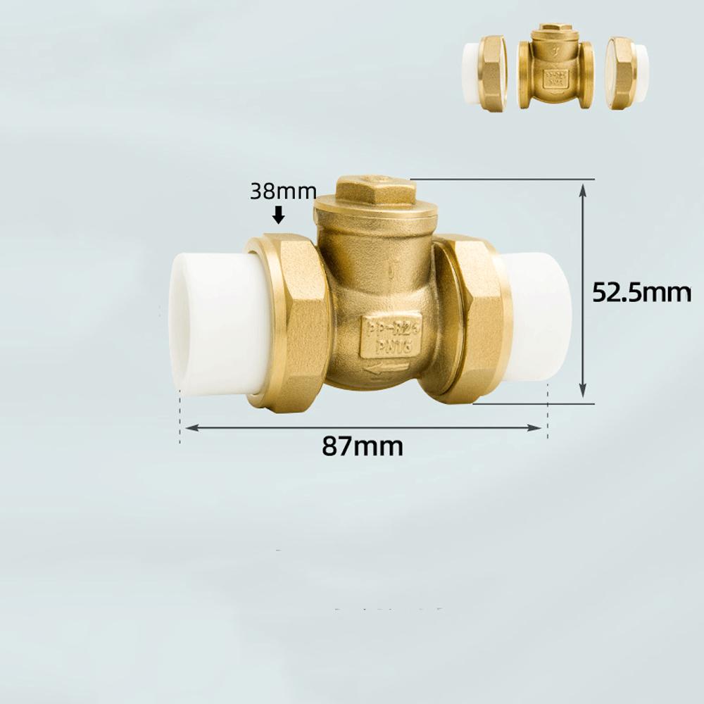 PPR Pipe PE Pipe Water Pipe Check Valve Union Pipe Fitting Water Meter Tap Water Meter Tube Brass DN20 DN25 DN50 Connection Pipe