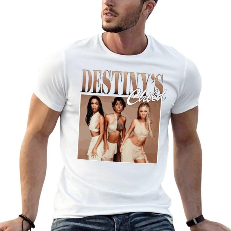 Destinys Child Vintage Oversize T Shirts Fashion Unisex Clothing Cotton Streetwear Plus Size Top Tee
