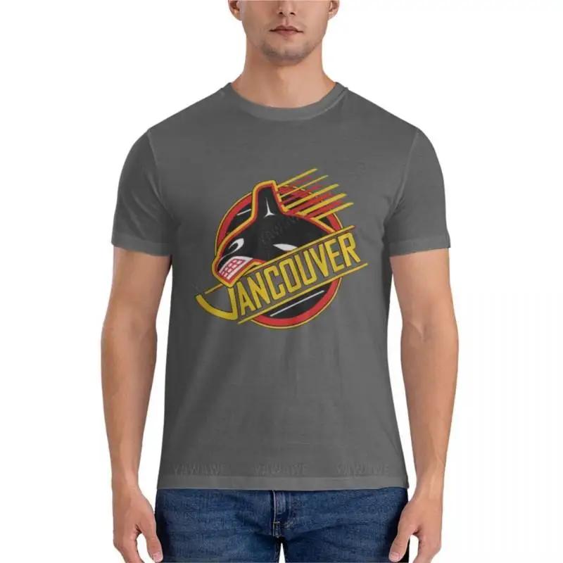 

Хоккей Ванкувер - Ретро Кэнакс Классическая футболка Мужские хлопковые футболки Мужские футболки с коротким рукавом Мужские футболки для высоких XXXXXL