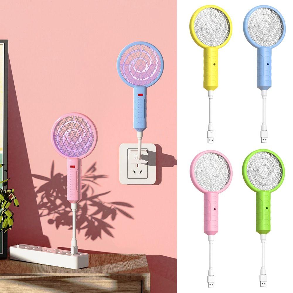 

Usb Insect Racket UV Light Mosquito Zapper New Mosquito Swatter Home StyleB Green
