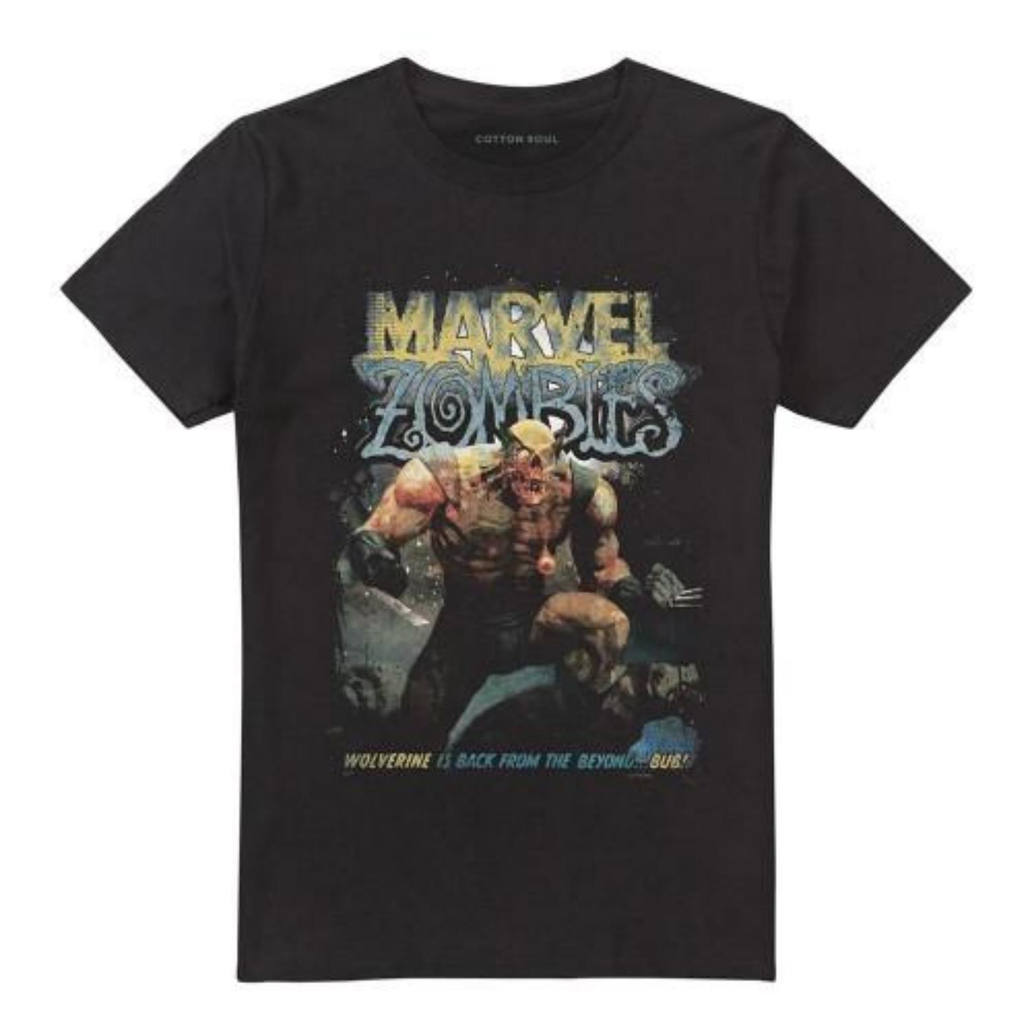 Marvel Zombies Unisex Adult Wolverine T-Shirt S чёрный
