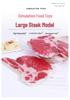 17cm Realistic Bone-in Tomahawk Steak Display Model for Western Restaurants, Vacuum Packed