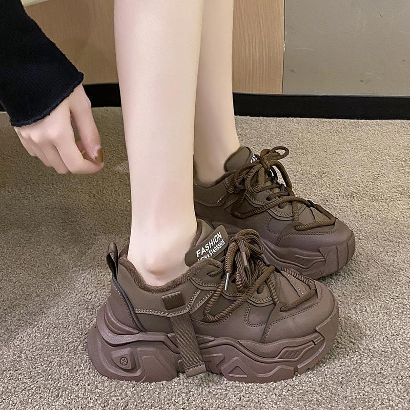 2024 Autumn New Women's Thick-soled Casual Sports Shoes Street Sports Style Fashion Outdoor Running Women's Shoes