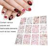 12 Sheet Lips Lady Pattern Nail Art Stickers SelfAdhesive Nail Decals Decoration