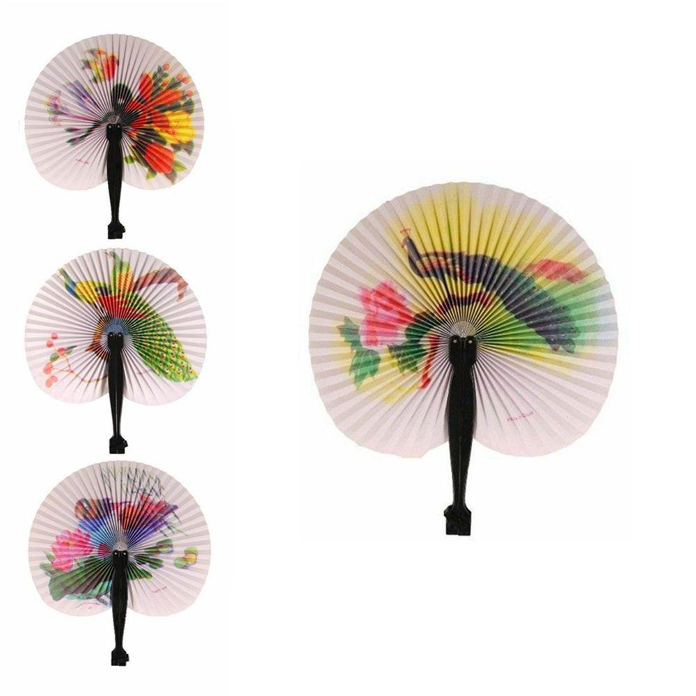 

Женский печатный сувенирный веер для вечеринки, китайский бумажный веер, бумажный складной ручной веер, складной веер в китайском стиле