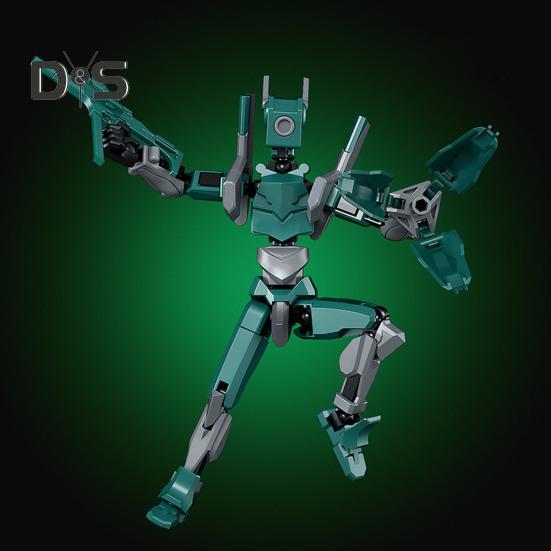 Robot Akciófigura Kiegészítőkkel Mozgatható Ízületek Robot Modell Játék Artikált Bábfigura Otthoni Irodai Dekoráció Dísz